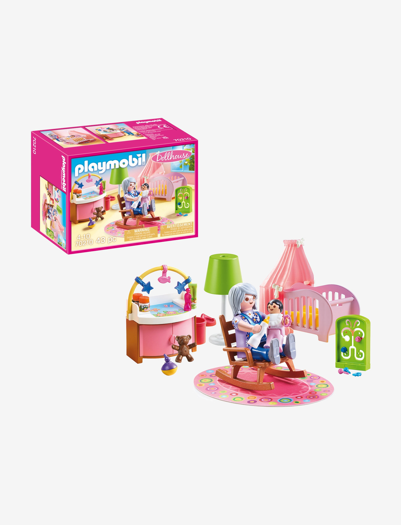 PLAYMOBIL - PLAYMOBIL Dollhouse Babyværelse - 70210 - playmobil dollhouse - multicolored - 0