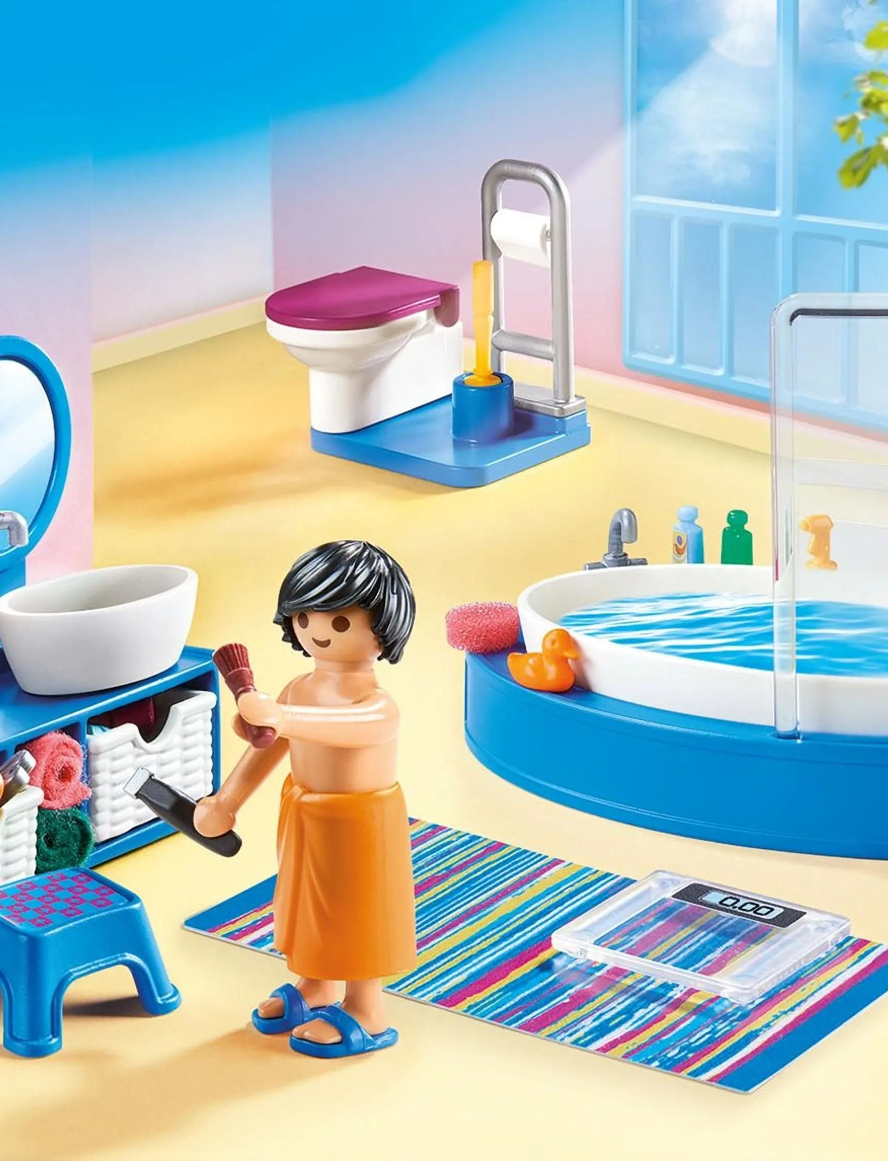 PLAYMOBIL - PLAYMOBIL Dollhouse Badeværelse - 70211 - playmobil dollhouse - multicolored - 0
