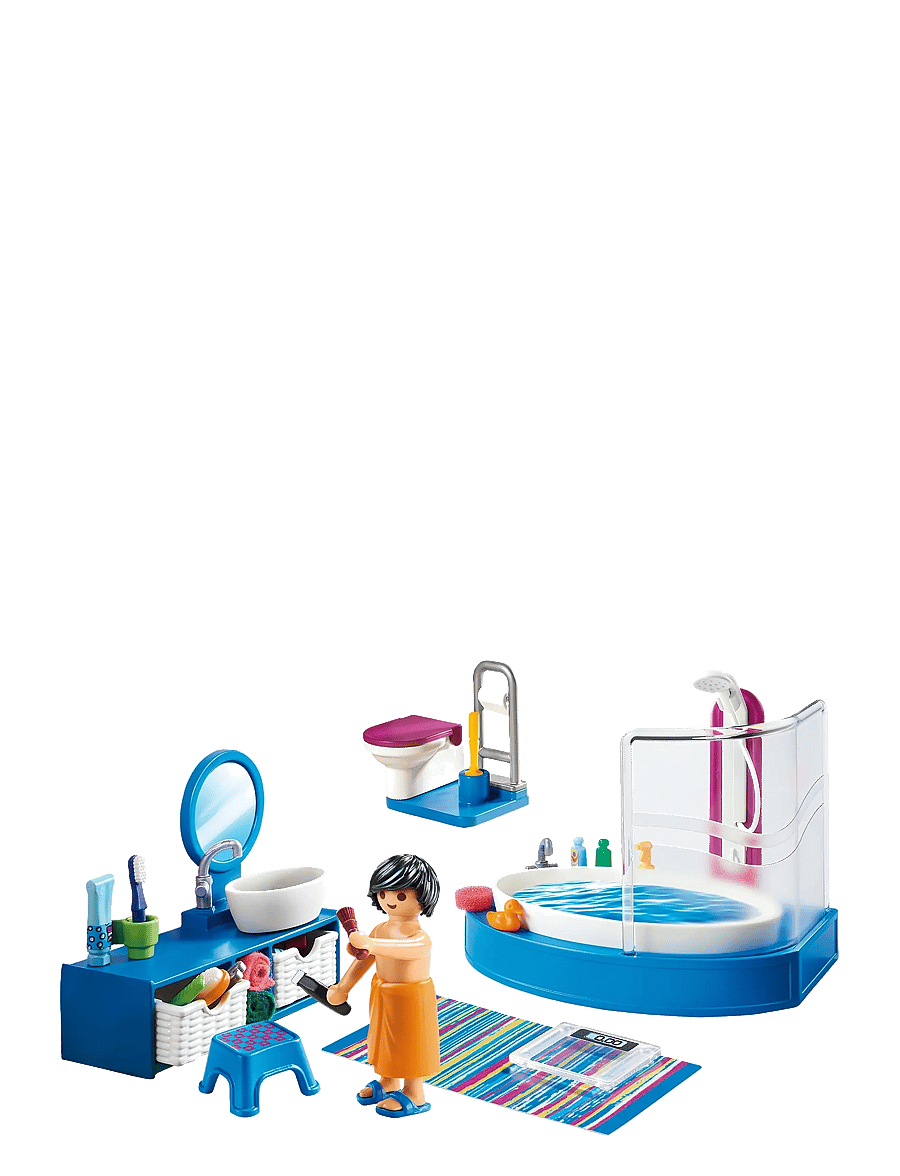 PLAYMOBIL - Bathroom with Tub - playmobil dollhouse - multicolored - 4