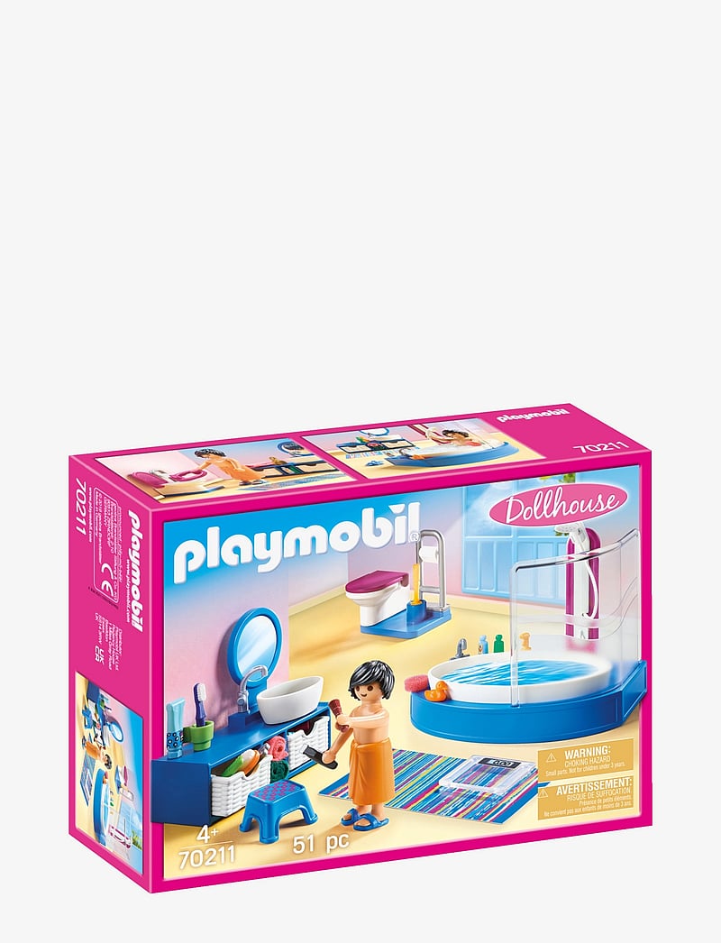 PLAYMOBIL - PLAYMOBIL Dollhouse Bathroom with Tub - 70211 - kingitused alla 30€ - multicolored - 4