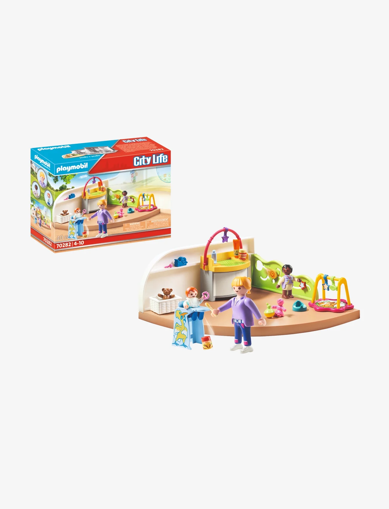 PLAYMOBIL - PLAYMOBIL City Life Toddler Room - 70282 - playmobil city life - multicolored - 0
