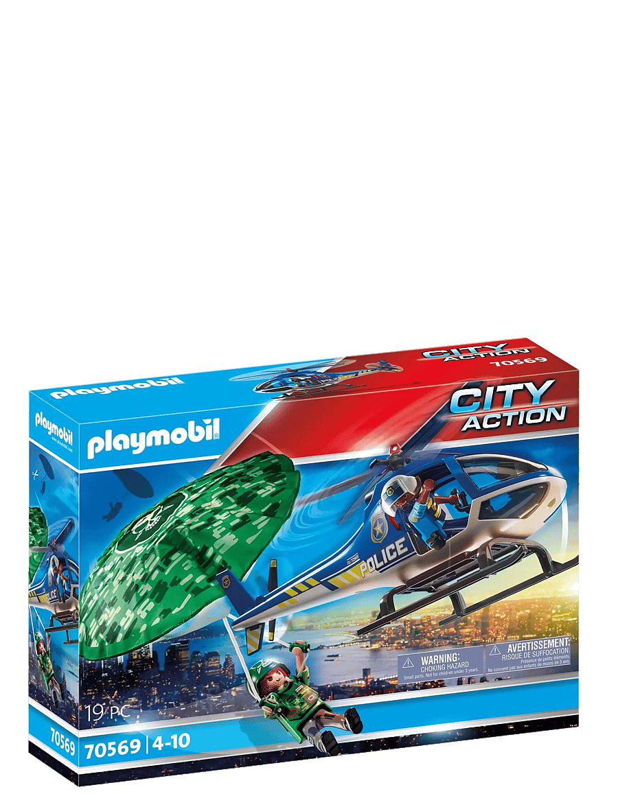PLAYMOBIL - PLAYMOBIL City Action Police Parachute Search - 70569 - playmobil city action - multicolored - 1