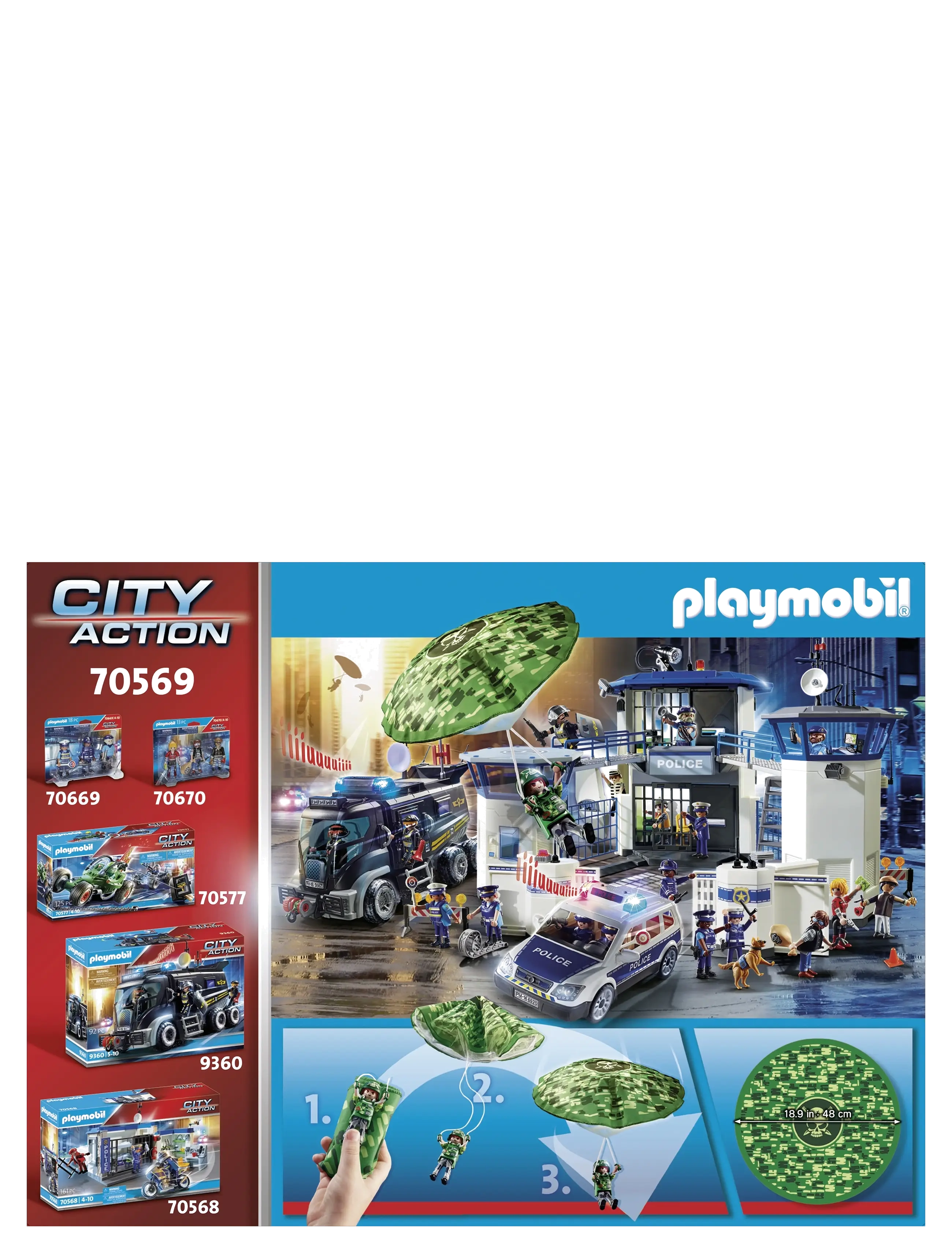 PLAYMOBIL - PLAYMOBIL City Action Police Parachute Search - 70569 - playmobil city action - multicolored - 2