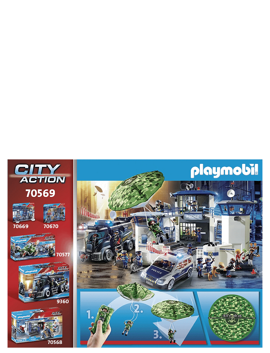 PLAYMOBIL - PLAYMOBIL City Action Police Parachute Search - 70569 - playmobil city action - multicolored - 2