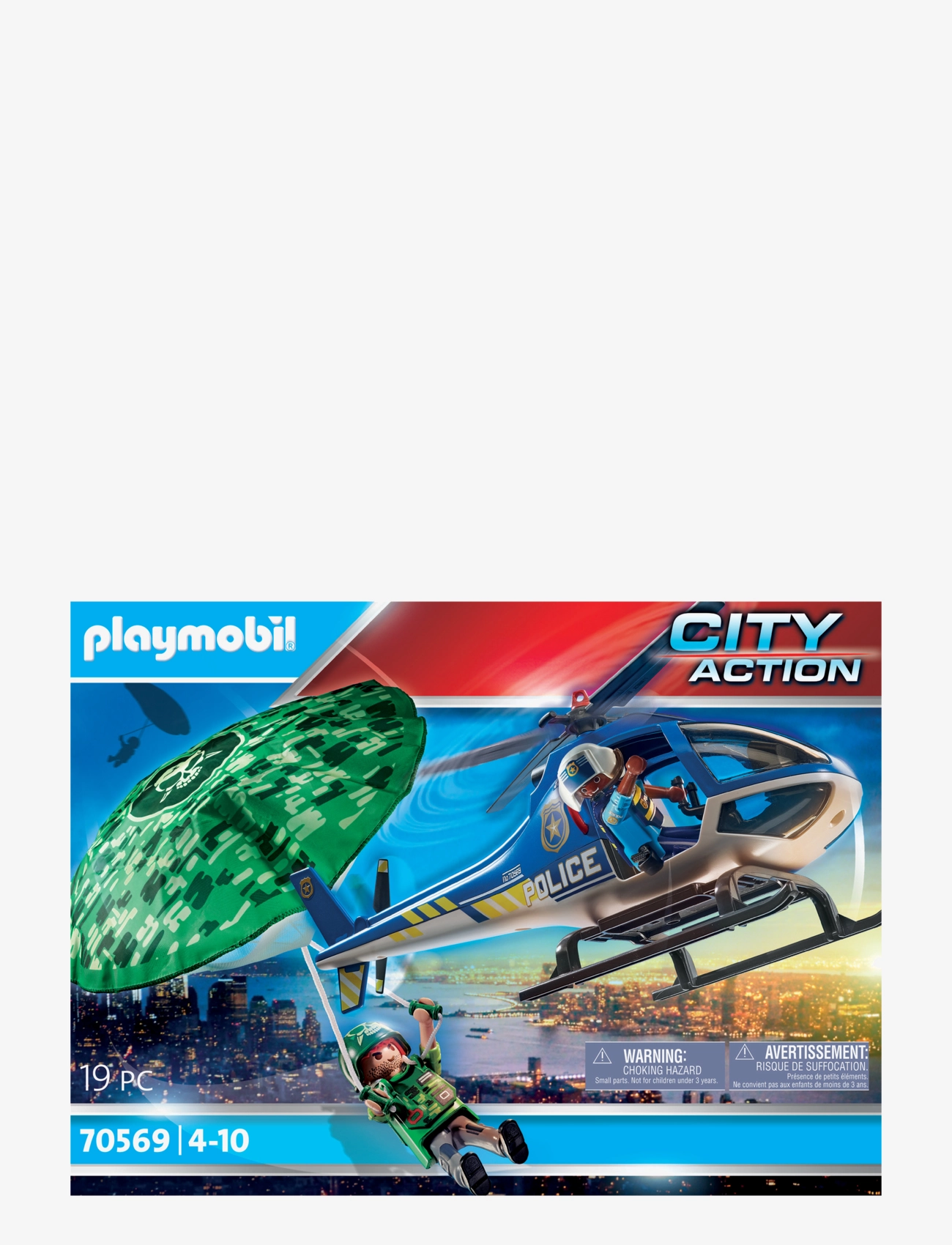 PLAYMOBIL - PLAYMOBIL City Action Police Parachute Search - 70569 - playmobil city action - multicolored - 5