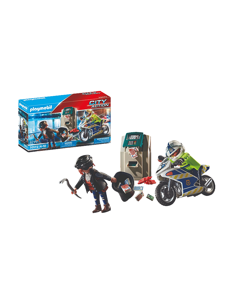 PLAYMOBIL - PLAYMOBIL City Action Bank Robber Chase - 70572 - playmobil city action - multicolored - 0