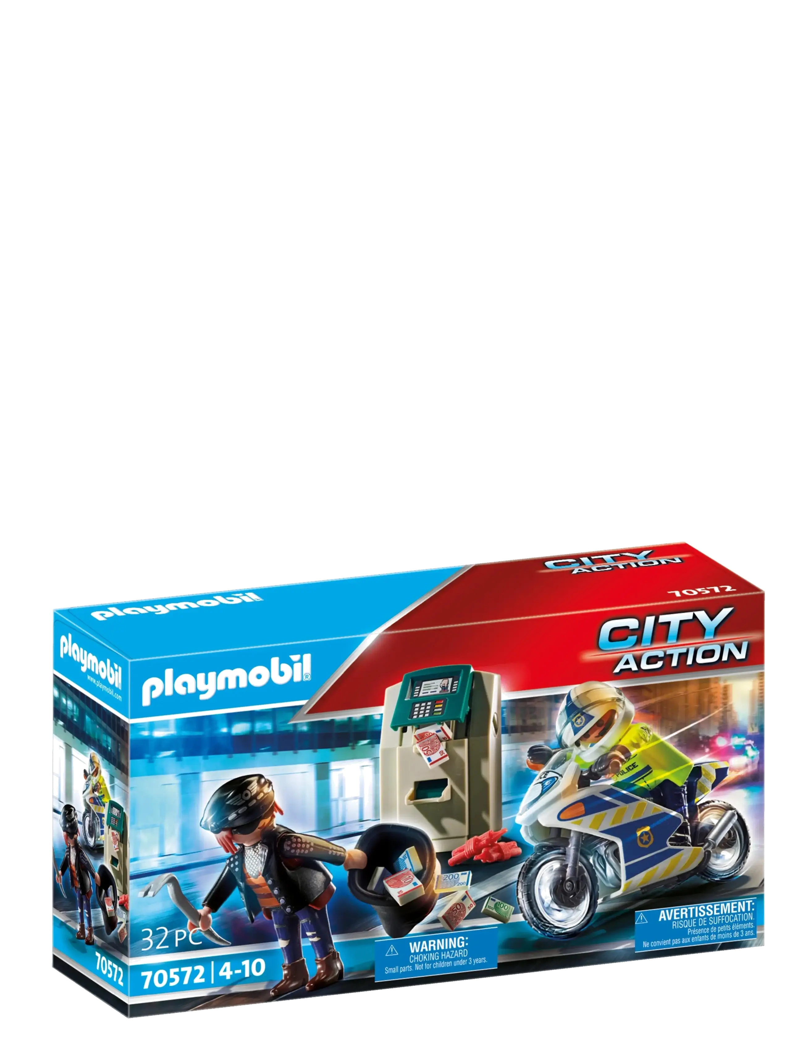 PLAYMOBIL PLAYMOBIL City Action Bank Robber Chase - 70572 - Leksaker - MULTICOLORED / blue