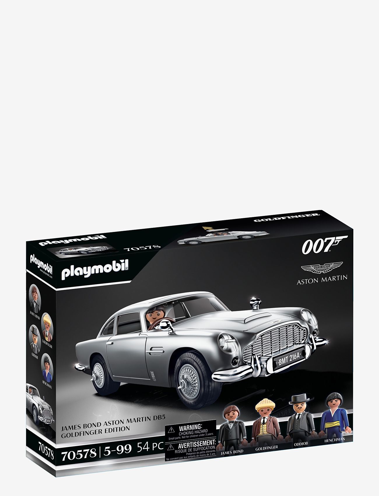 PLAYMOBIL - PLAYMOBIL James Bond Aston Martin DB5 – Goldfinger Edition - 70578 - syntymäpäivälahjat - multicolored - 1