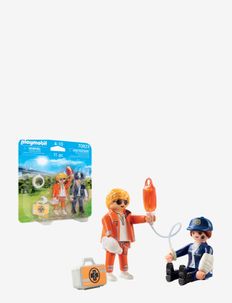 PLAYMOBIL DuoPack Doctor and Police Officer - 70823, PLAYMOBIL
