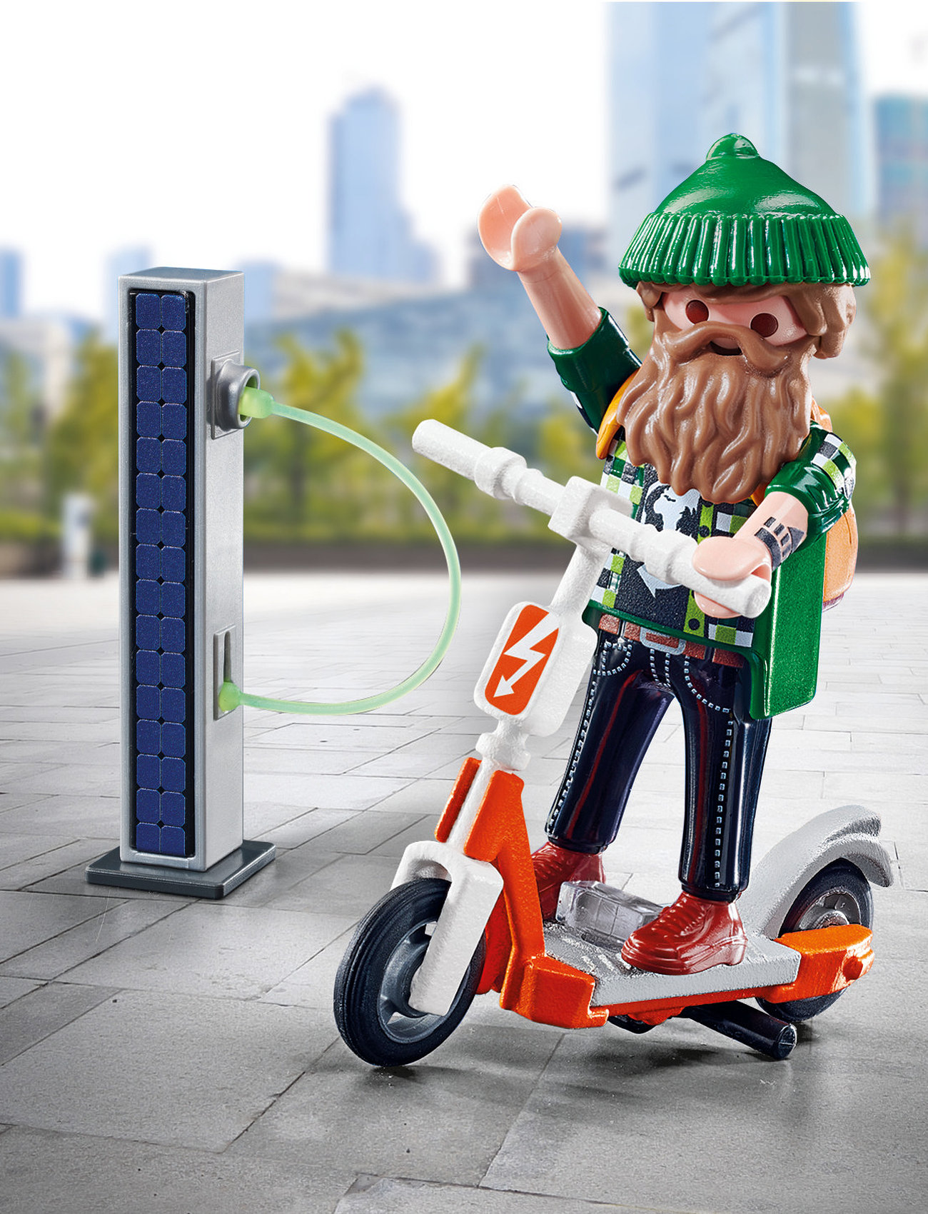 PLAYMOBIL - PLAYMOBIL Special Plus Hipster med el-scooter - 70873 - playmobil special plus - multicolored - 1
