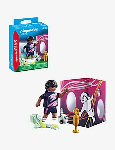 PLAYMOBIL Special Plus Soccer Player with Goal - 70875, PLAYMOBIL
