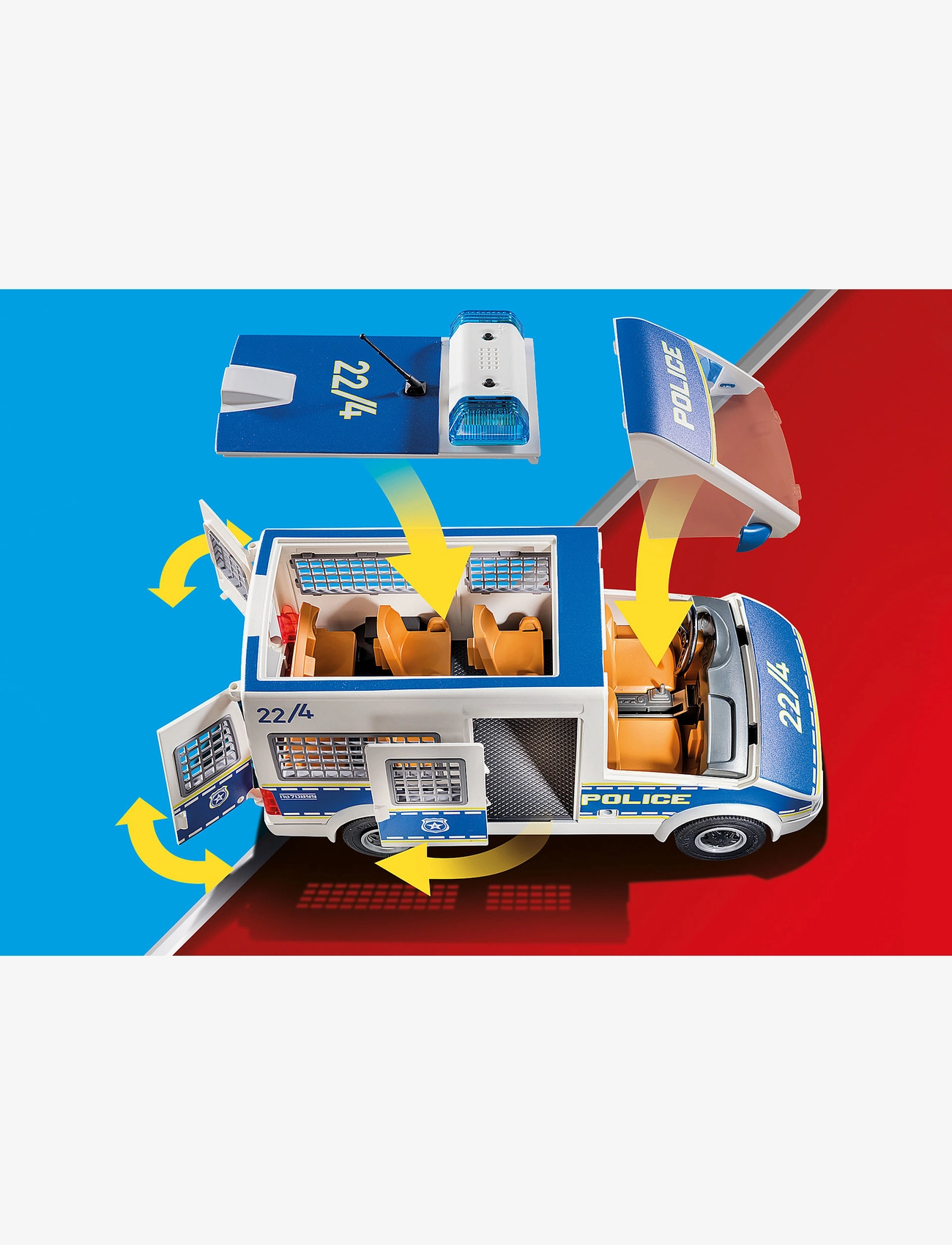 PLAYMOBIL - PLAYMOBIL City Action Police Van with Lights and Sound - 70899 - multicolored - 2