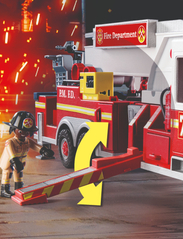 PLAYMOBIL - PLAYMOBIL City Action US Fire Engine with Tower Ladder - 70935 - playmobil city action - multicolored - 8