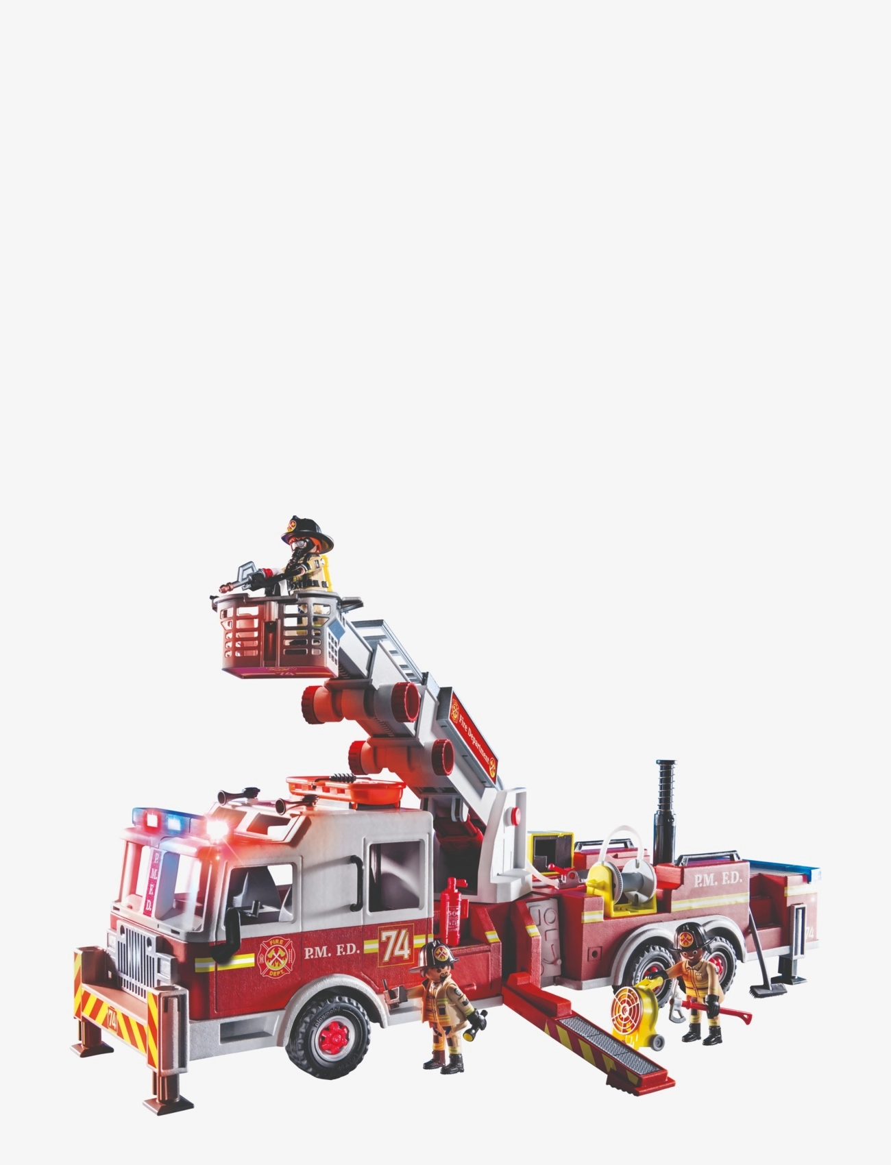 PLAYMOBIL - PLAYMOBIL City Action Brandbil: US Tower Stige - 70935 - multicolored - 2