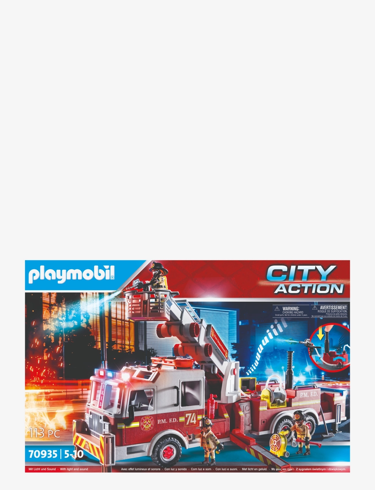 PLAYMOBIL - PLAYMOBIL City Action Brandbil: US Tower Stige - 70935 - multicolored - 4