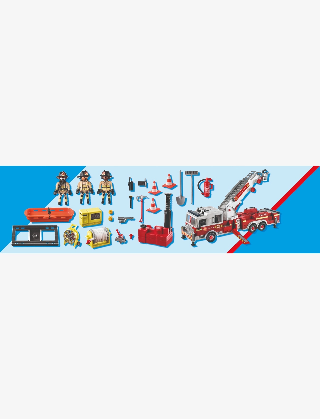 PLAYMOBIL - PLAYMOBIL City Action Brandbil: US Tower Stige - 70935 - multicolored - 5
