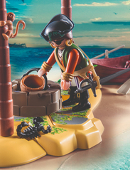PLAYMOBIL - PLAYMOBIL Pirates Pirate Treasure Island with Skeleton - 70962 - laveste priser - multicolored - 8