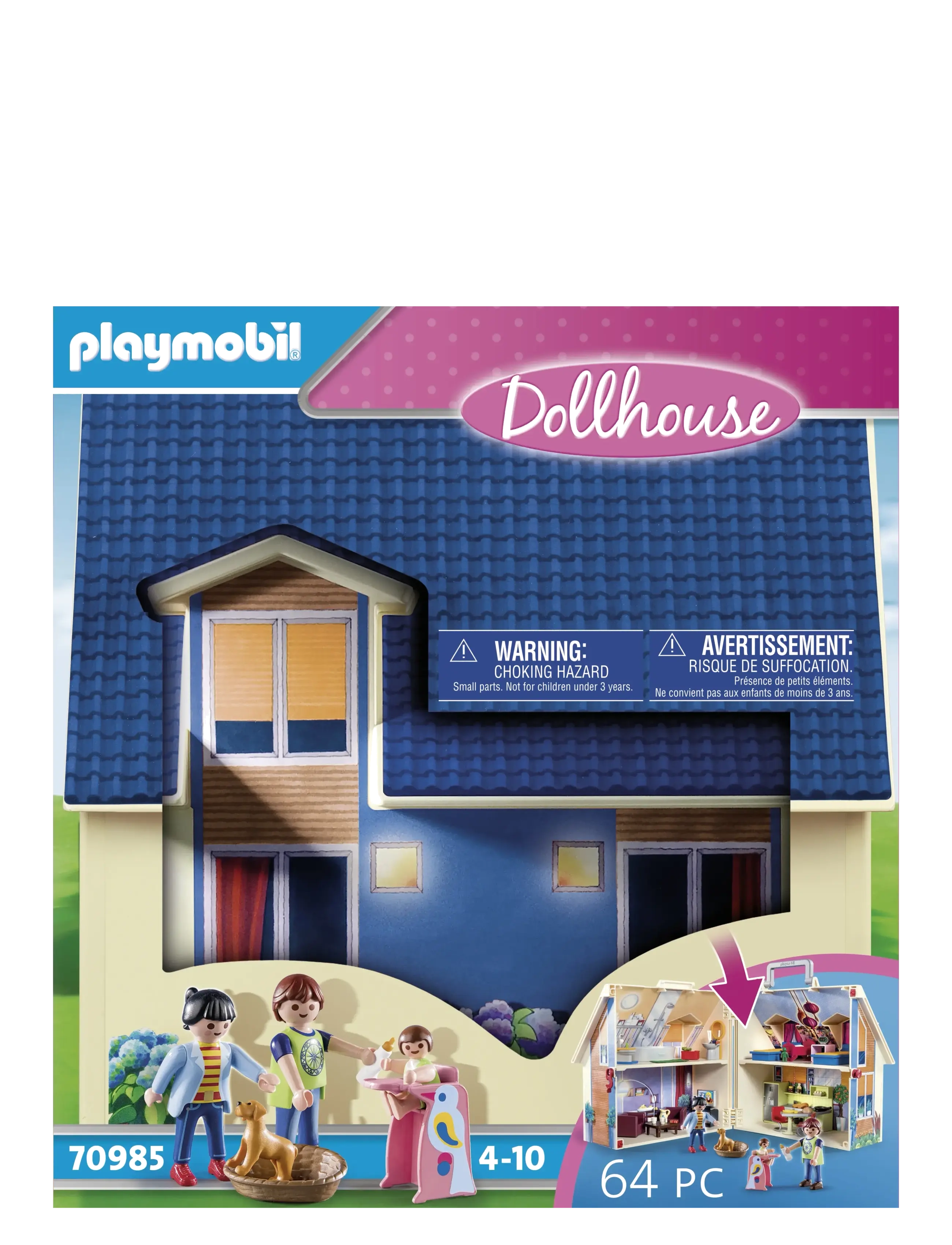 PLAYMOBIL Dollhouse Mitt bärbara dockhus - 70985 - MULTICOLORED
