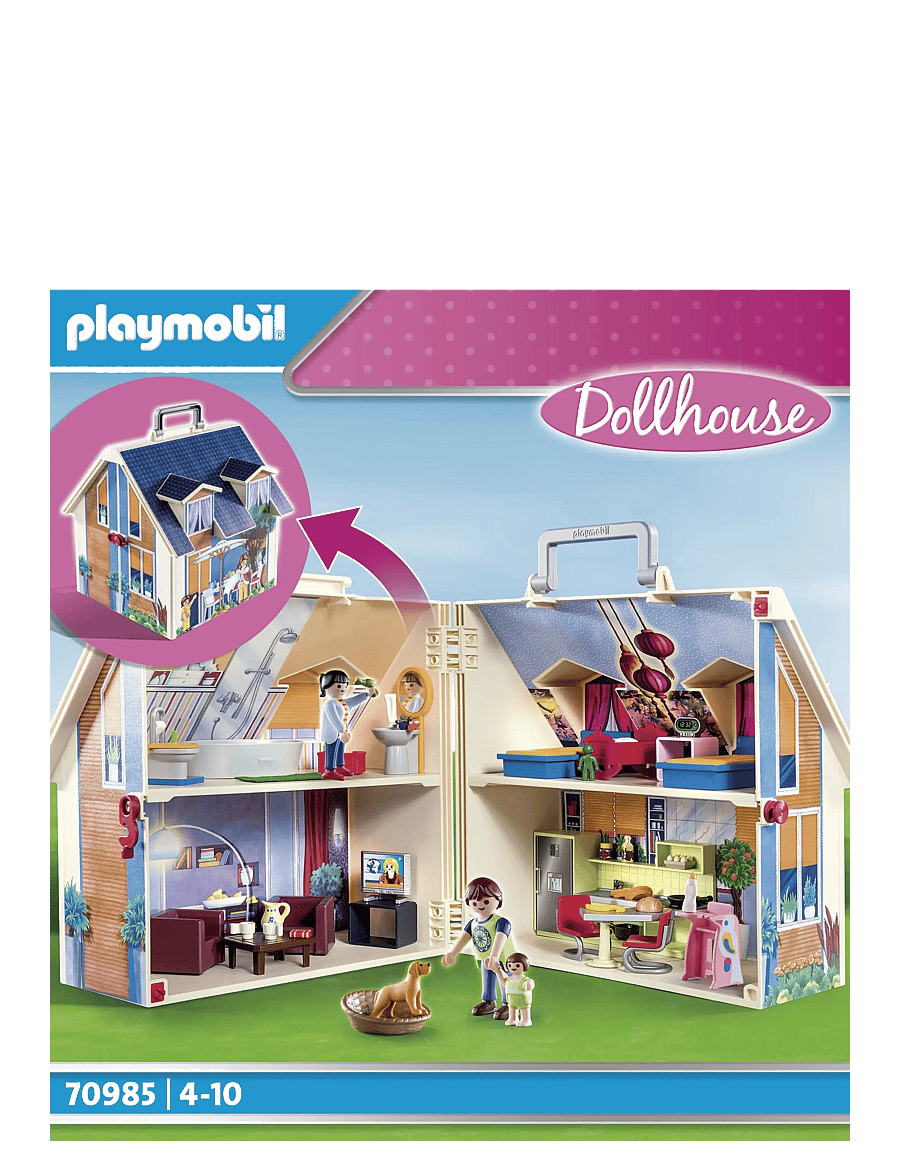 PLAYMOBIL - Take Along Dollhouse - playmobil dollhouse - multicolored - 3
