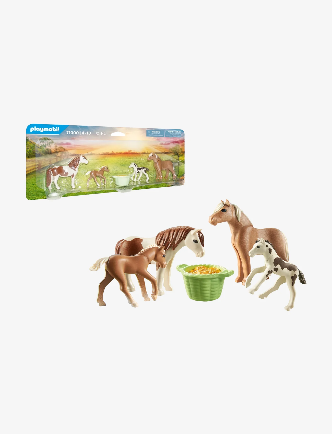PLAYMOBIL - PLAYMOBIL Country 2 islandske ponyer med føl - 71000 - playmobil country - multicolored - 0