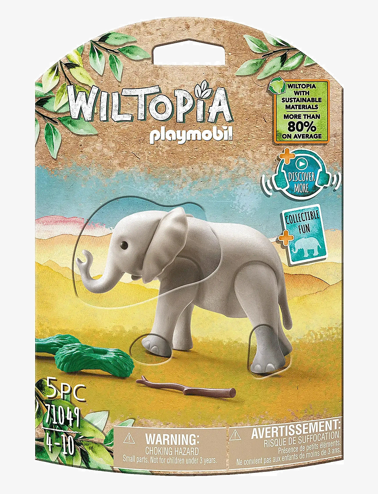 PLAYMOBIL - PLAYMOBIL Wiltopia Baby elefant - 71049 - playmobil wiltopia - multicolored - 1