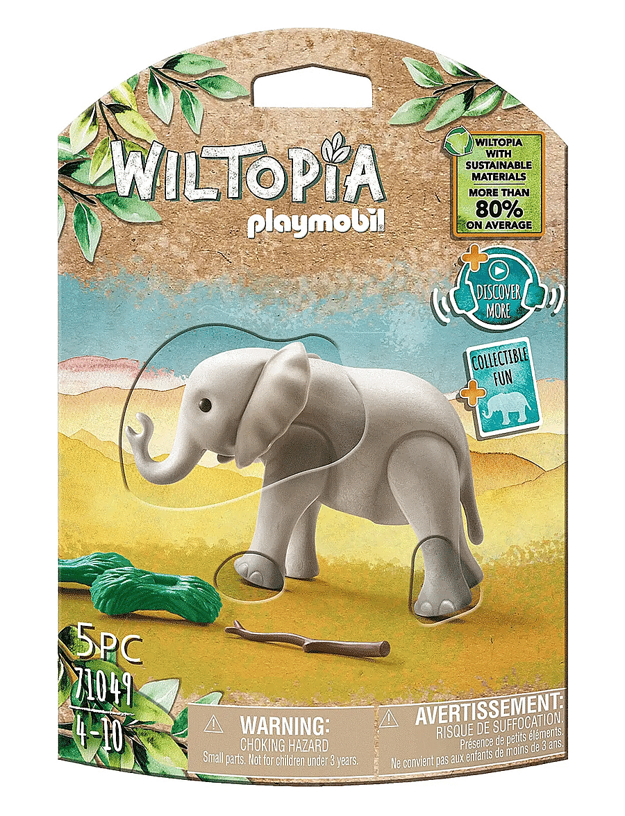 PLAYMOBIL - PLAYMOBIL Wiltopia Young Elephant - 71049 - playmobil wiltopia - multicolored - 1
