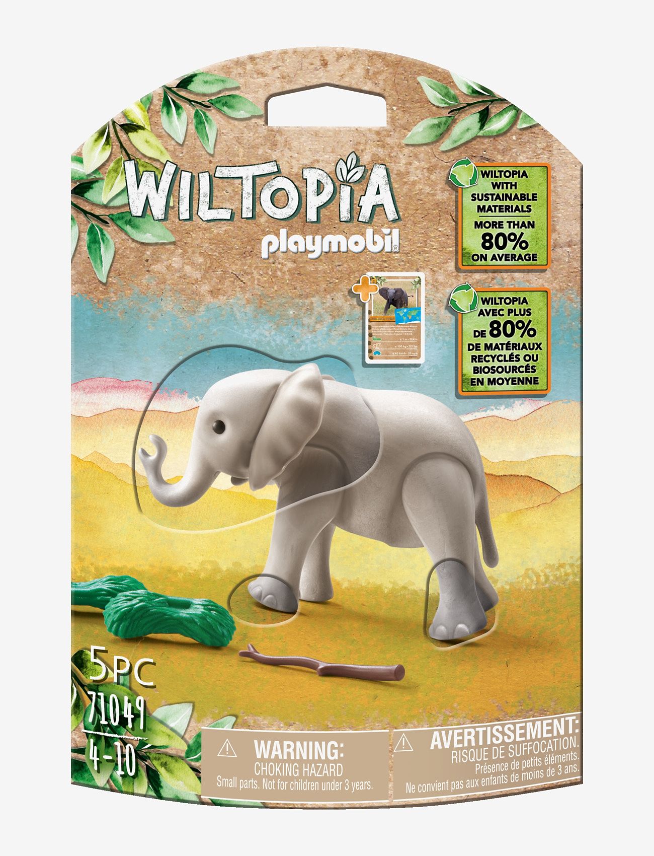 PLAYMOBIL - PLAYMOBIL Wiltopia Baby elefant - 71049 - playmobil wiltopia - multicolored - 3