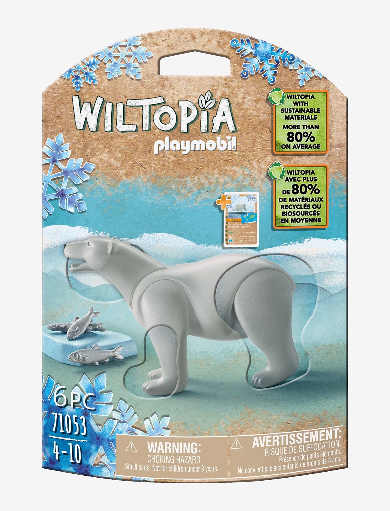 PLAYMOBIL - PLAYMOBIL Wiltopia Polar Bear - 71053 - playmobil wiltopia - multicolored - 1