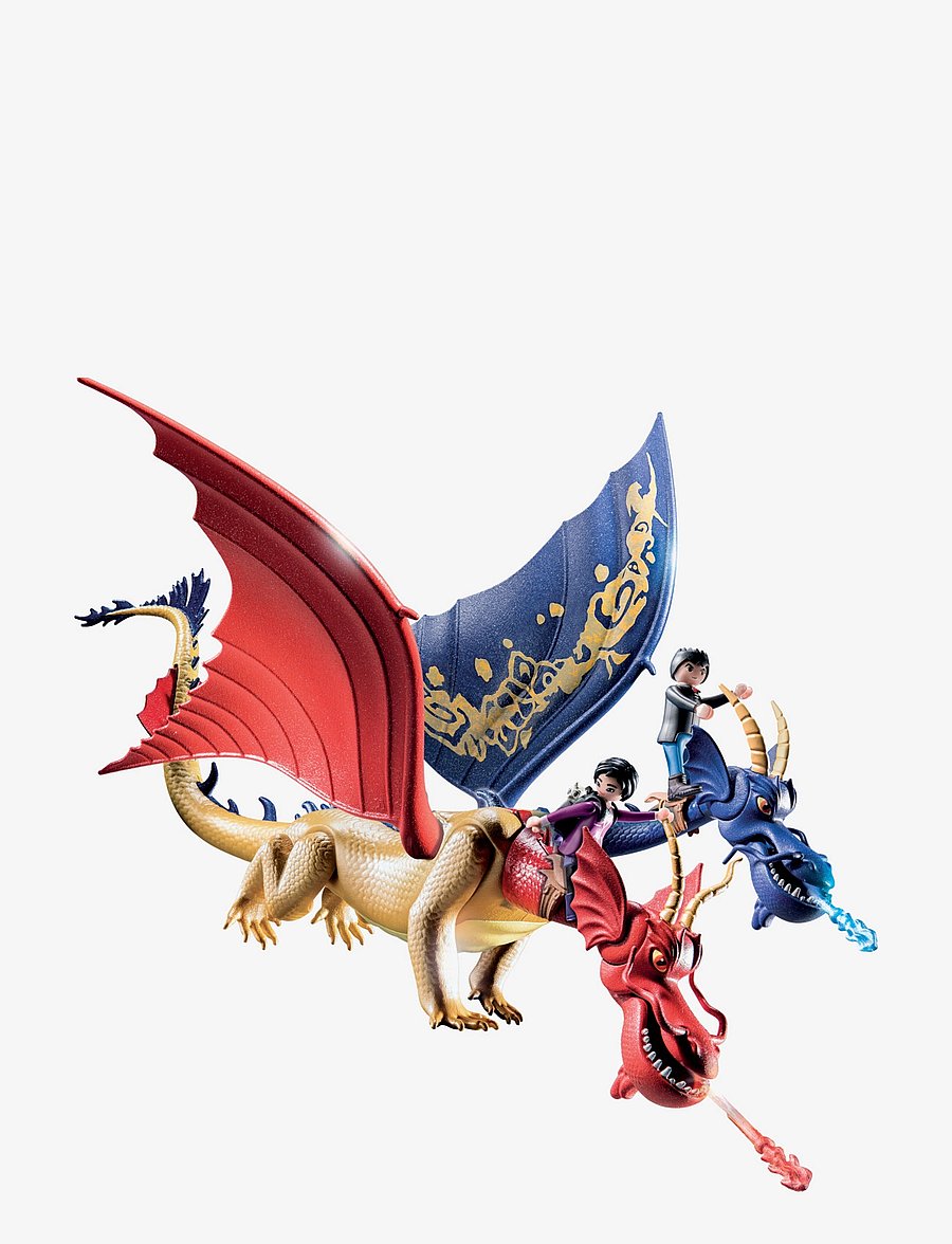 PLAYMOBIL - PLAYMOBIL How To Train Your Dragon Dragons: The Nine Realms - Wu & Wei with Jun - 71080 - multicolored - 1