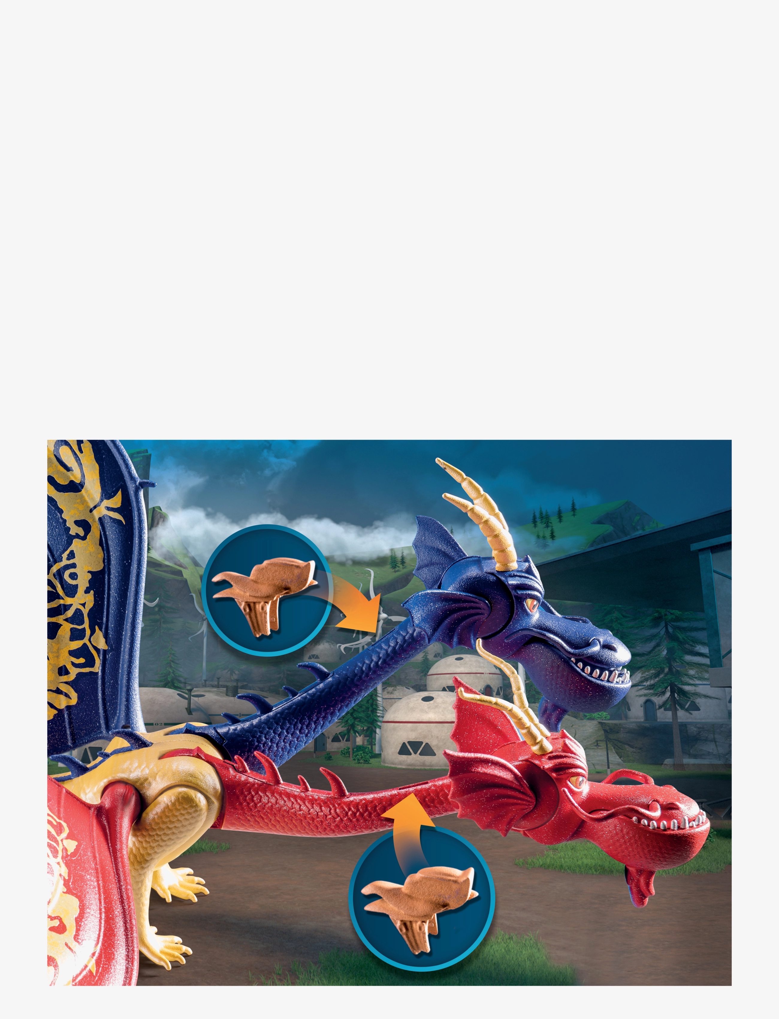 PLAYMOBIL - PLAYMOBIL How To Train Your Dragon Dragons: The Nine Realms - Wu & Wei with Jun - 71080 - multicolored - 3