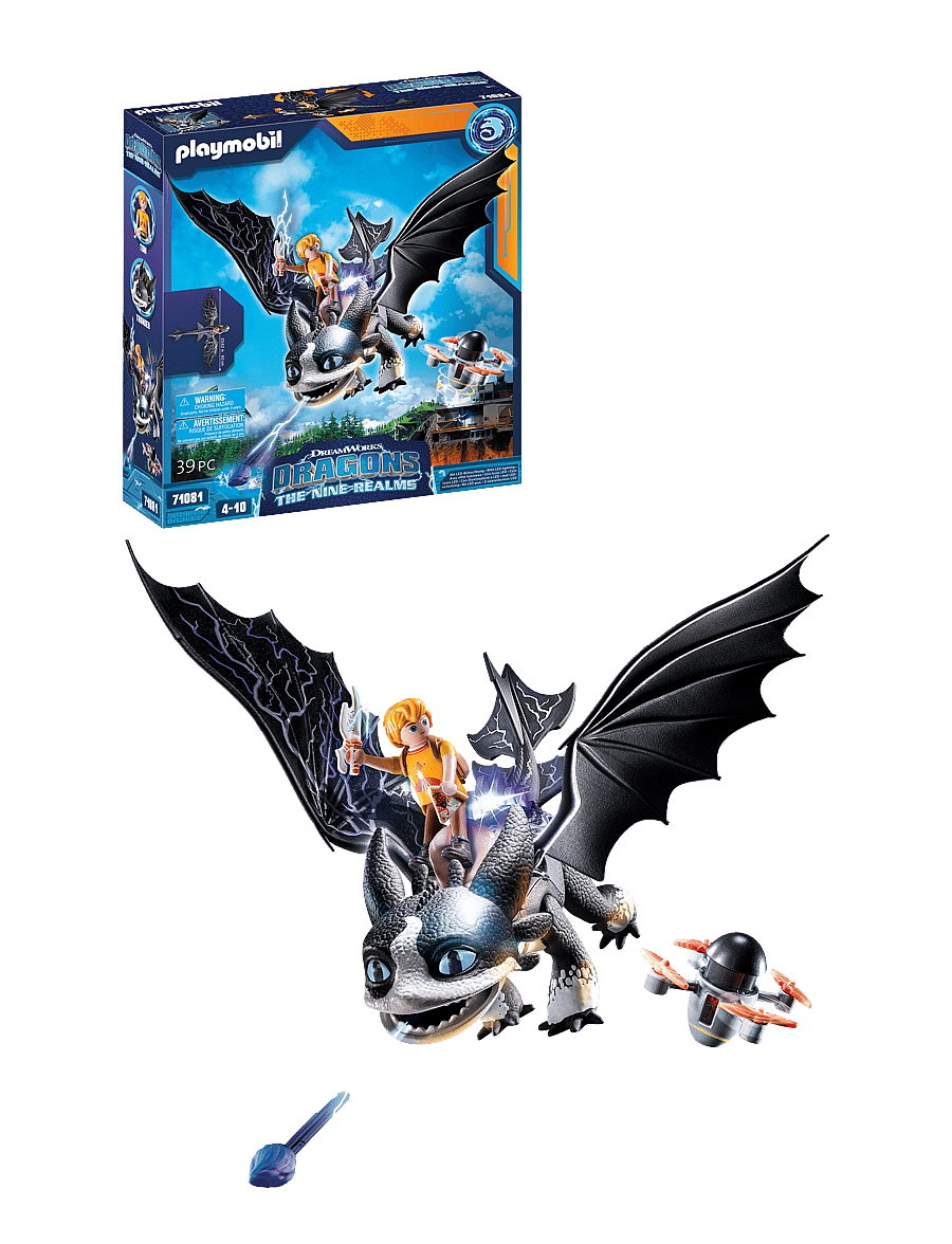 PLAYMOBIL - PLAYMOBIL How To Train Your Dragon Dragons: The Nine Realms - Thunder & Tom - 71081 - multicolored - 0