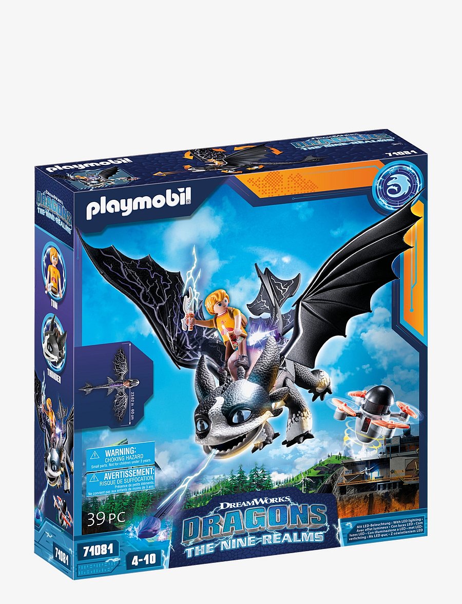 PLAYMOBIL - PLAYMOBIL How To Train Your Dragon Dragons: The Nine Realms - Thunder & Tom - 71081 - multicolored - 2