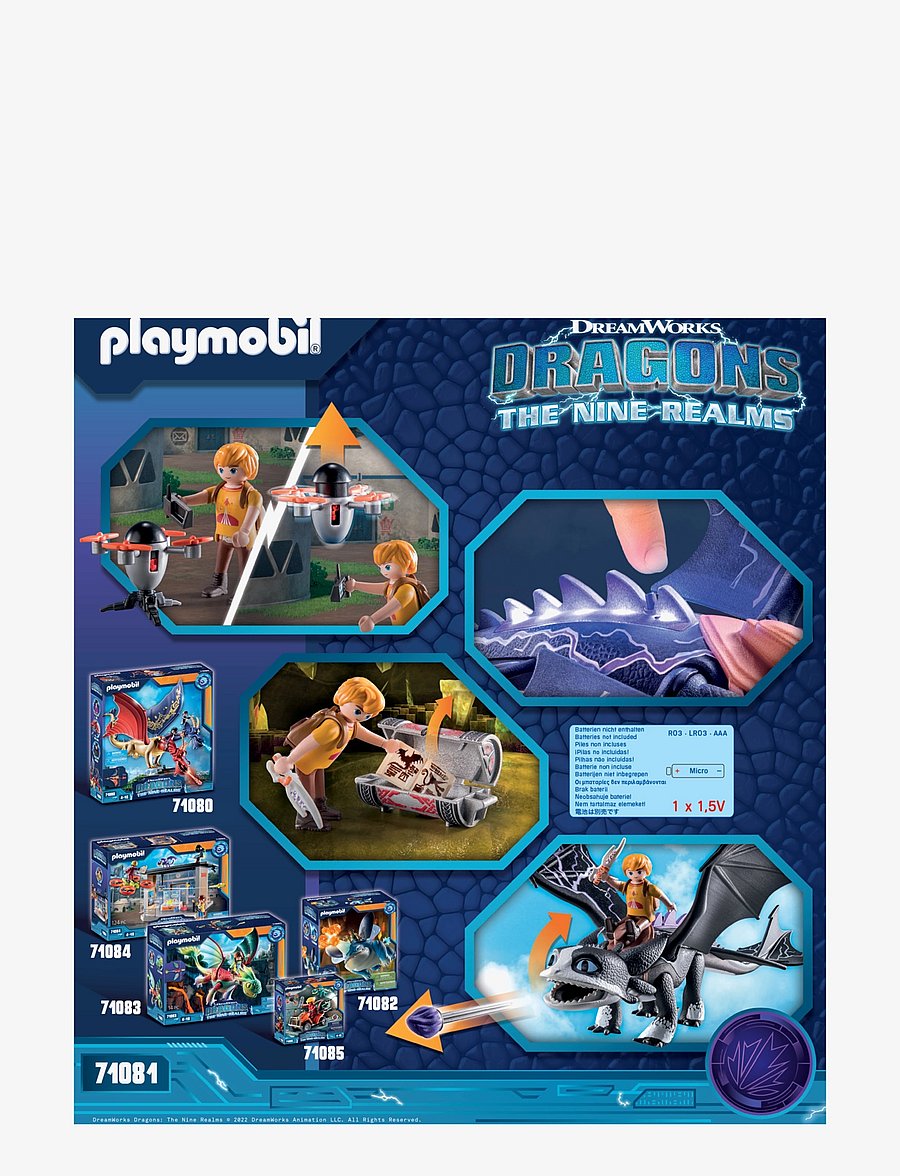 PLAYMOBIL - PLAYMOBIL How To Train Your Dragon Dragons: The Nine Realms - Thunder & Tom - 71081 - multicolored - 3