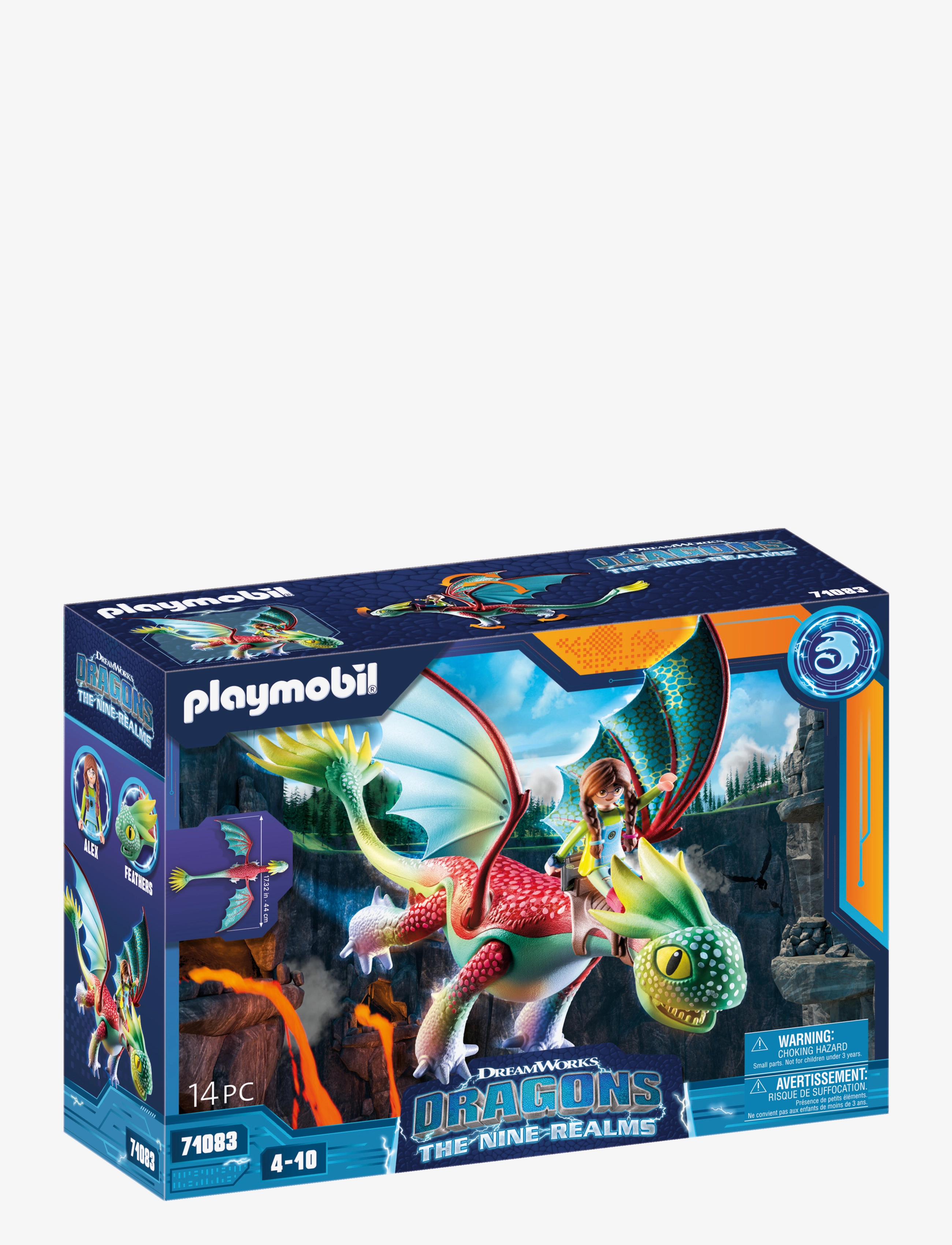 PLAYMOBIL - PLAYMOBIL How To Train Your Dragon Dragons: The Nine Realms - Feathers & Alex - 71083 - multicolored - 2