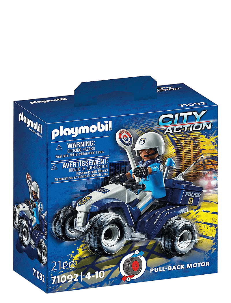 PLAYMOBIL - PLAYMOBIL City Action Police Quad - 71092 - playmobil city action - multicolored - 0