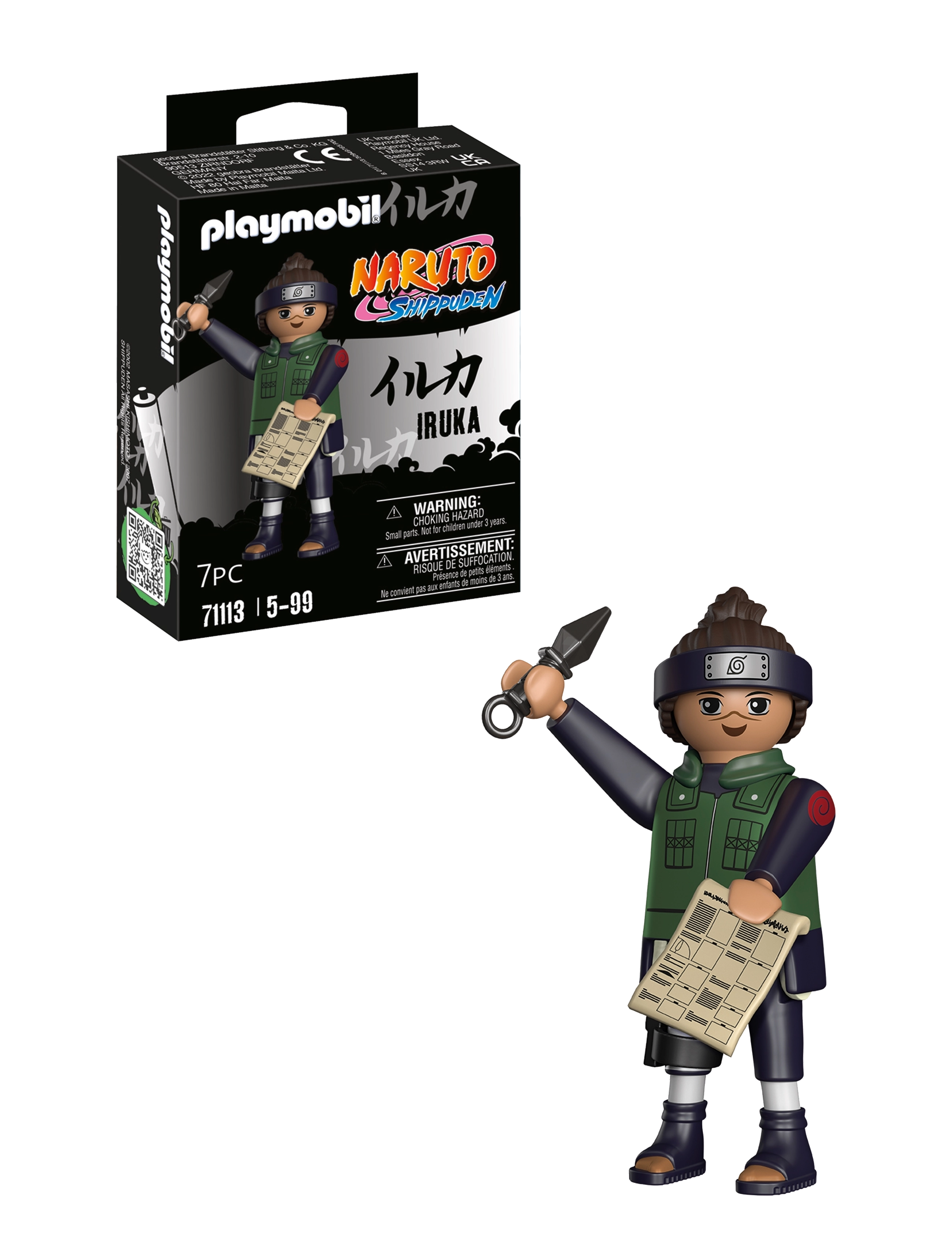PLAYMOBIL Playmobil Naruto Iruka - 71113, One Size, Multi/patterned, Playmobil Legetøj > Playmobil Naruto, Børn