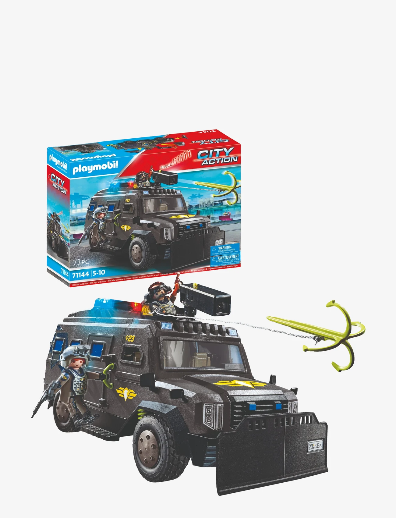 PLAYMOBIL - PLAYMOBIL City Action Tactical Unit - All-Terrain Vehicle - 71144 - playmobil city action - multicolored - 0