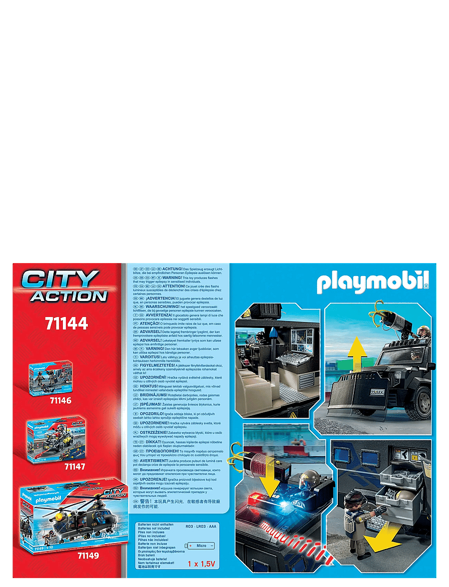 PLAYMOBIL - Tactical Unit All-Terrain Vehicle - playmobil city action - multicolored - 2