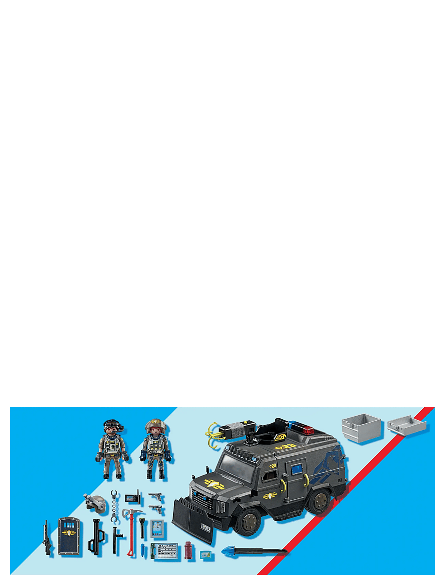 PLAYMOBIL - Tactical Unit All-Terrain Vehicle - playmobil city action - multicolored - 4