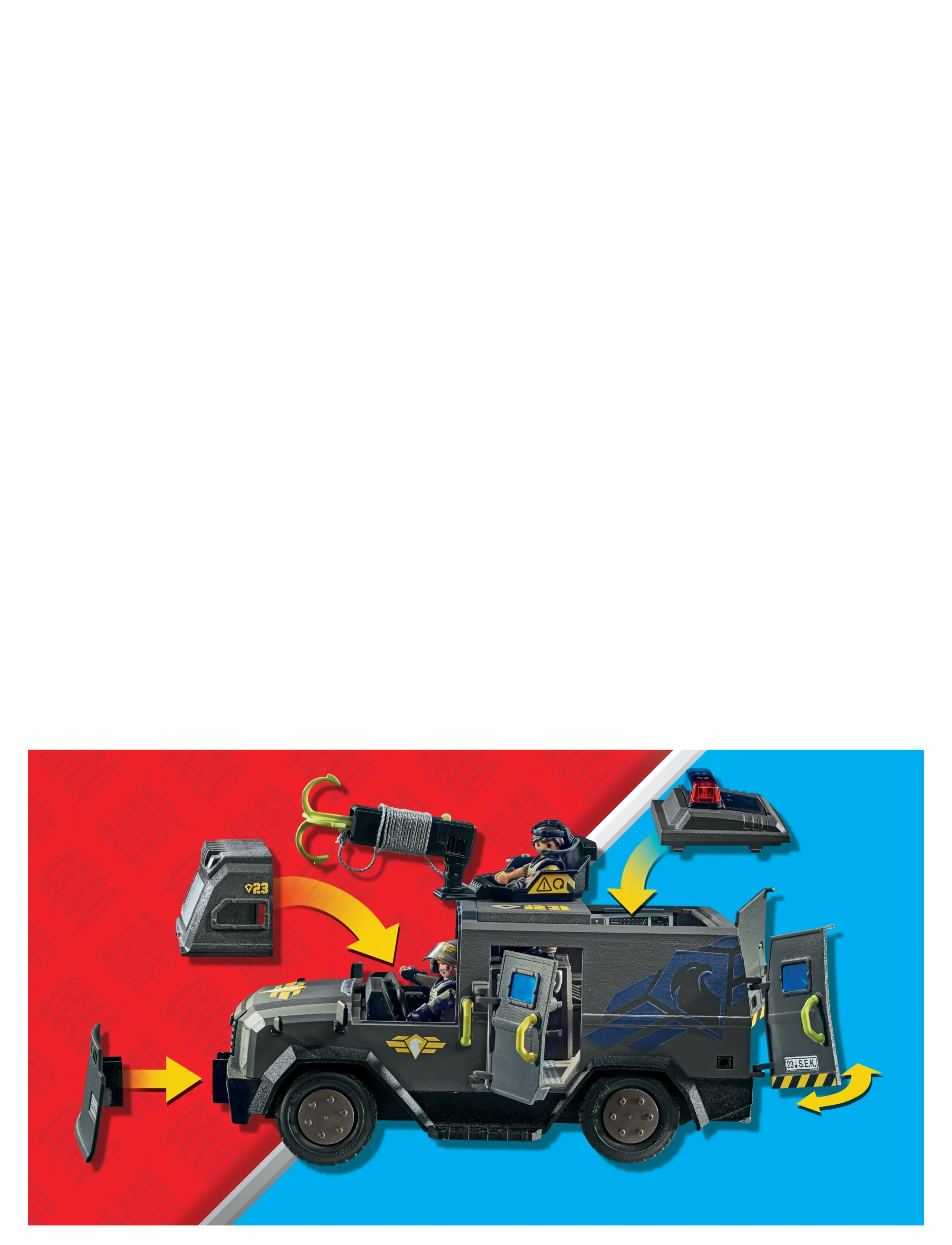 PLAYMOBIL - PLAYMOBIL City Action SWAT-ATV - 71144 - playmobil city action - multicolored - 5
