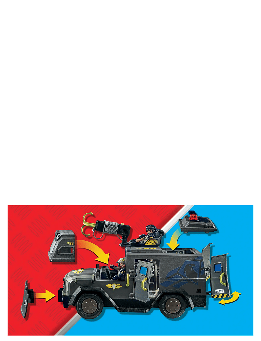 PLAYMOBIL - Tactical Unit All-Terrain Vehicle - playmobil city action - multicolored - 5