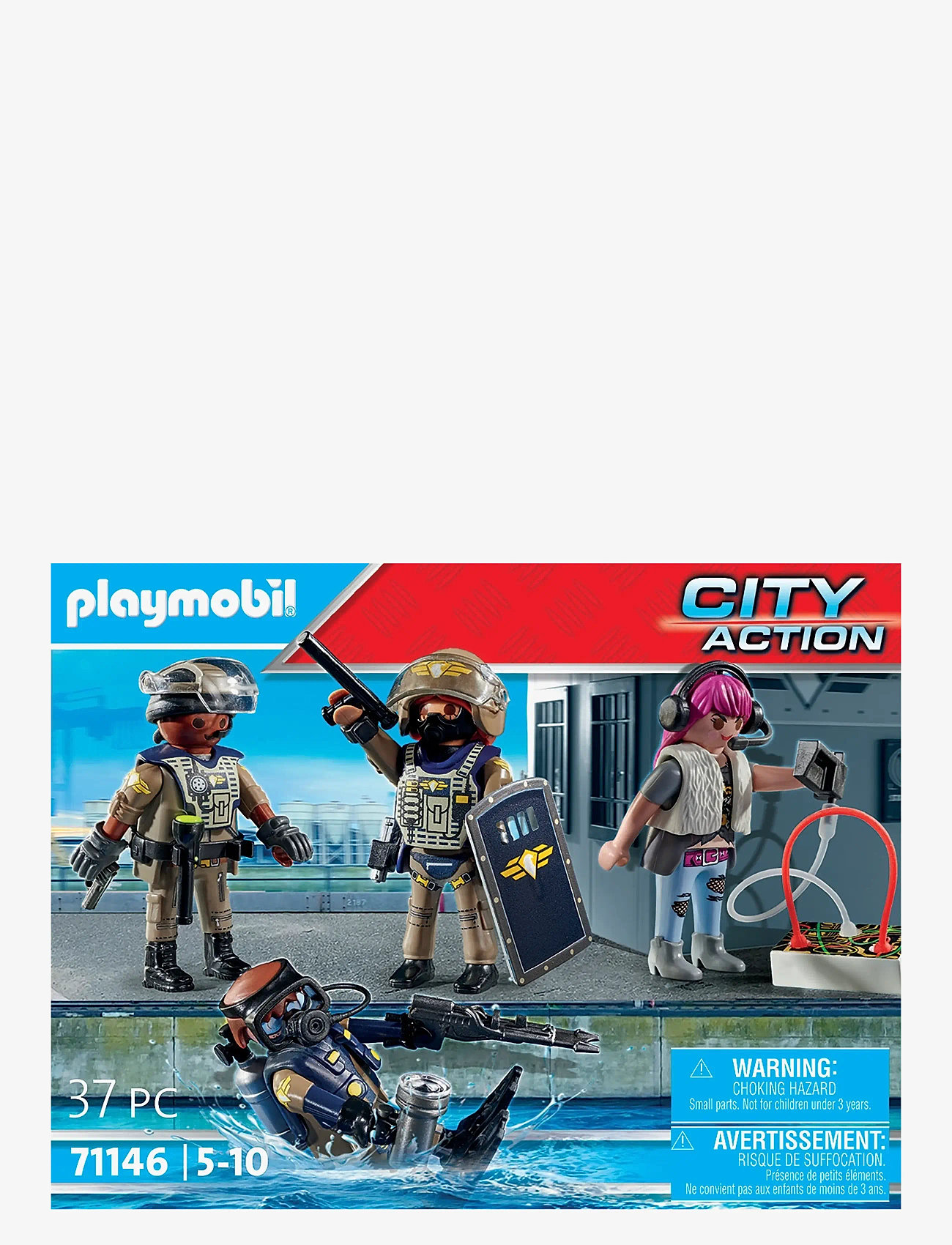 PLAYMOBIL - PLAYMOBIL City Action Tactical Unit - Figure Set - 71146 - playmobil city action - multicolored - 0