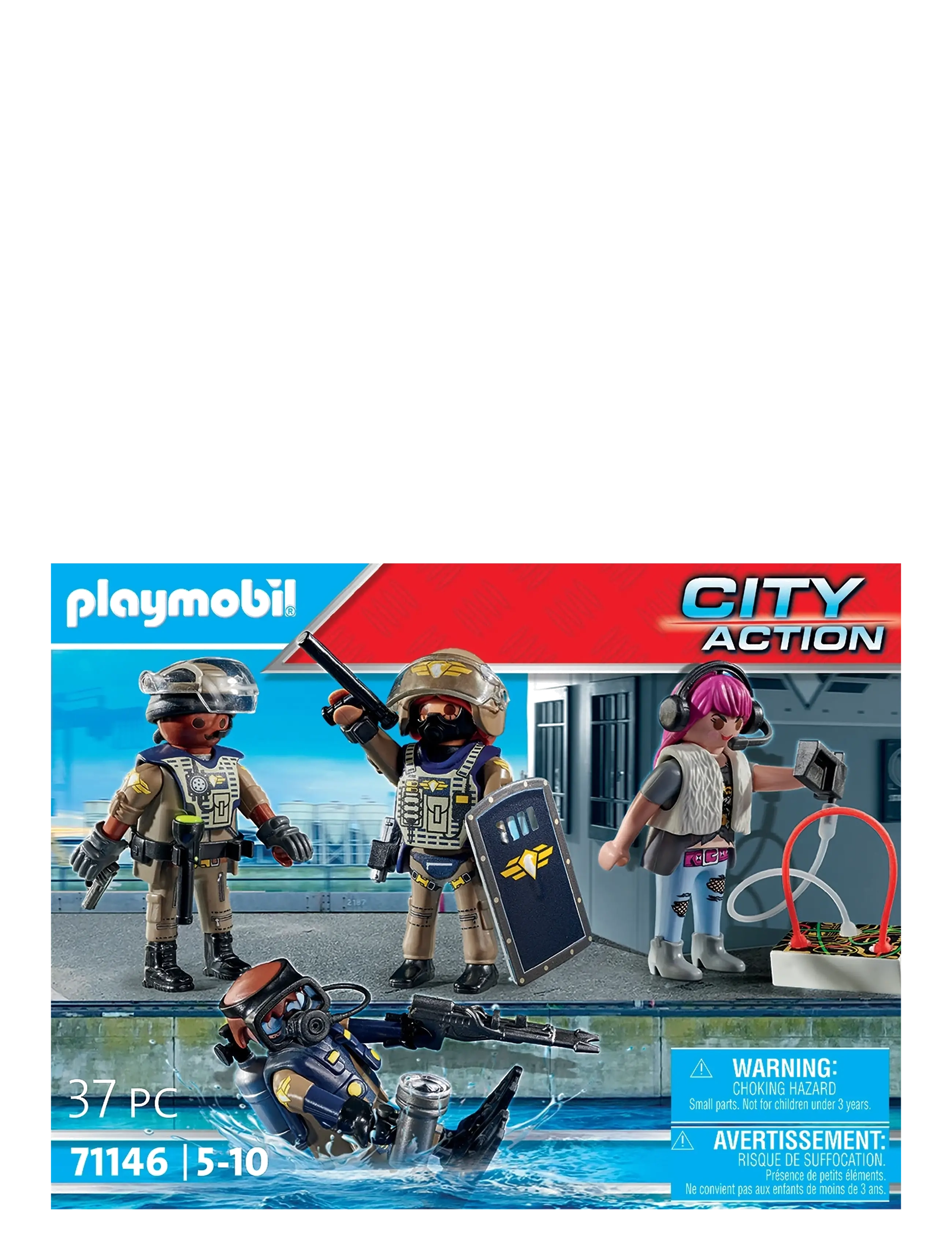 PLAYMOBIL PLAYMOBIL City Action Figurer från insatsstyrkan - 71146 - Playmobil leksaker - MULTICOLORED / multi