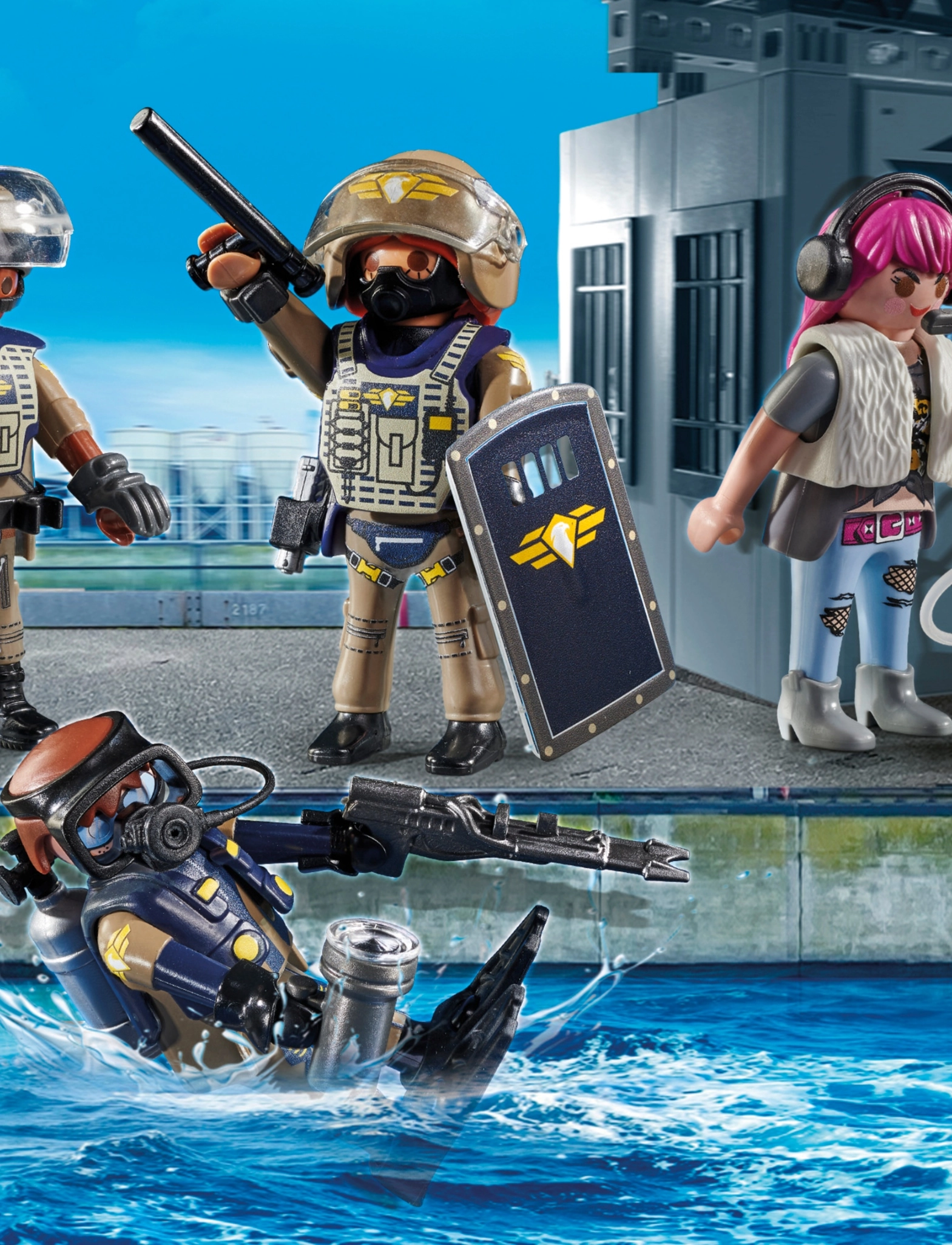 PLAYMOBIL - Tactical Unit Figure Set - playmobil city action - multicolored - 3
