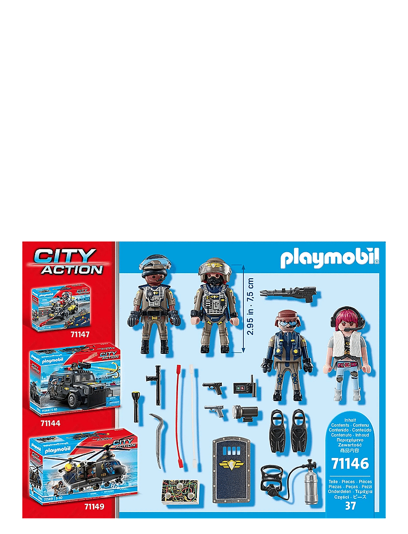 PLAYMOBIL - PLAYMOBIL City Action Tactical Unit - Figure Set - 71146 - playmobil city action - multicolored - 1