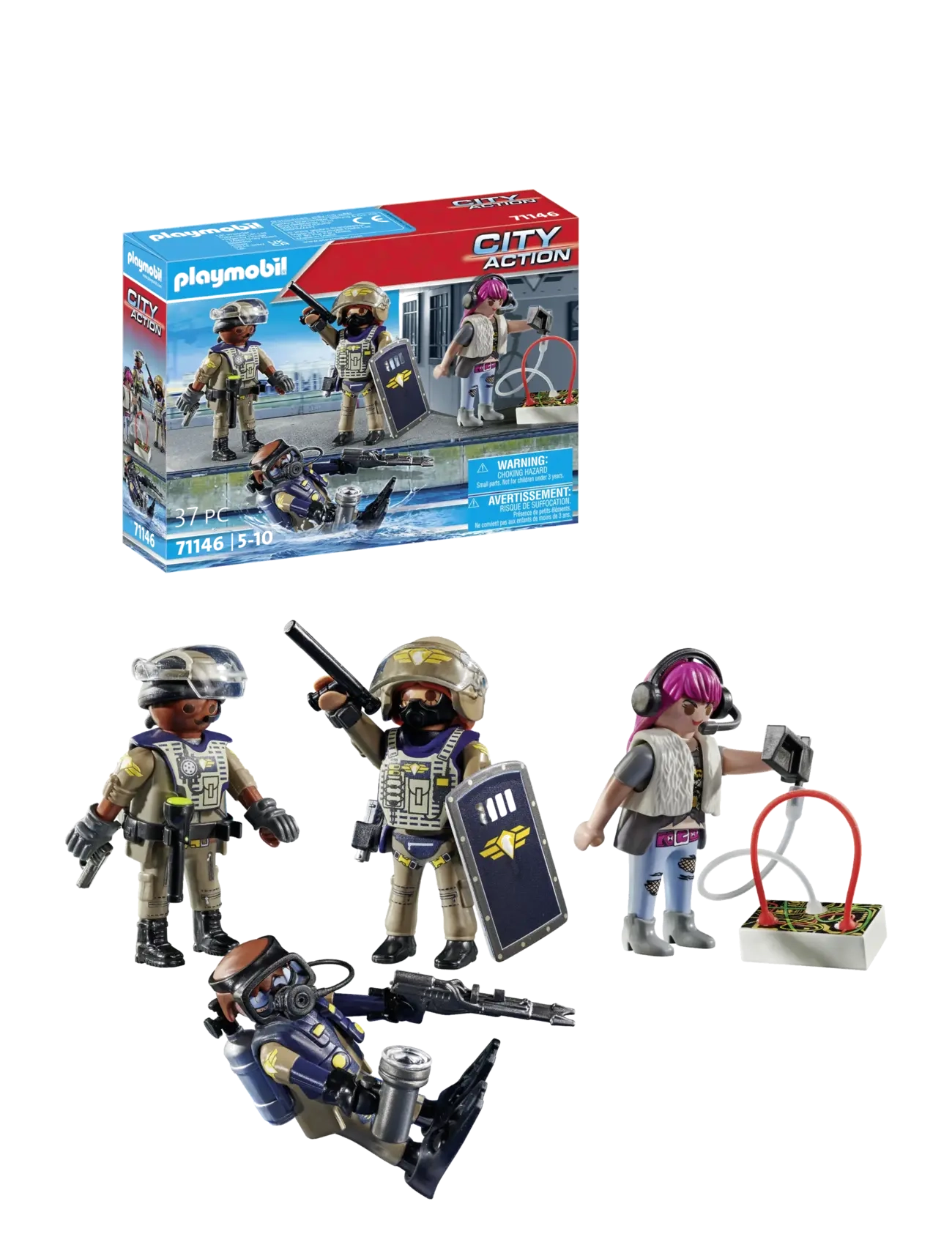 PLAYMOBIL - Tactical Unit Figure Set - playmobil city action - multicolored - 2