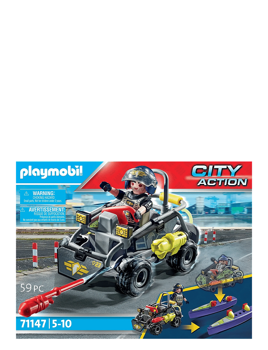 PLAYMOBIL - Tactical Unit Multi-Terrain Quad - playmobil city action - multicolored - 0