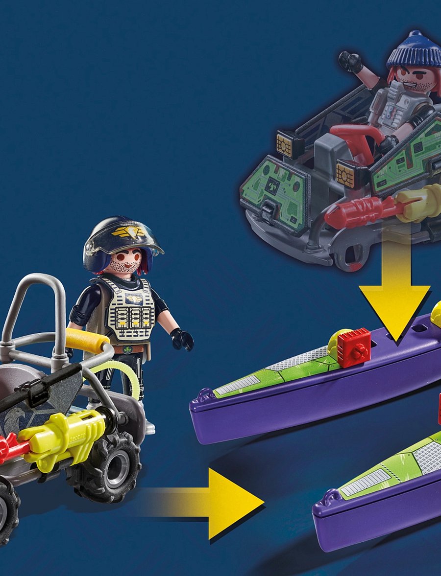 PLAYMOBIL - Tactical Unit Multi-Terrain Quad - playmobil city action - multicolored - 4