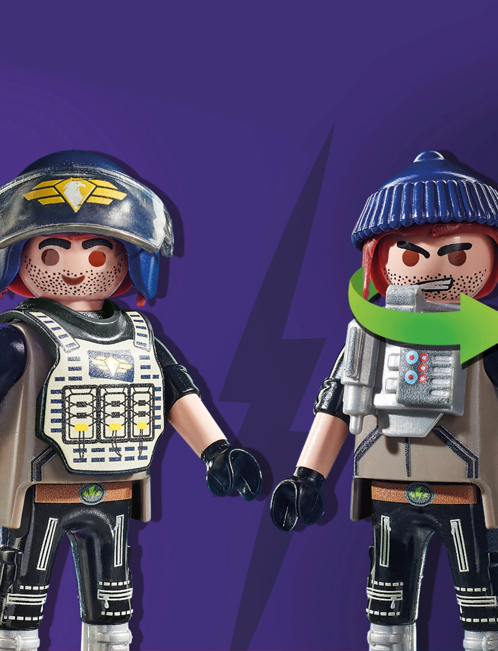 PLAYMOBIL - PLAYMOBIL City Action SWAT Multi Terrain Quad - 71147 - playmobil city action - multicolored - 5