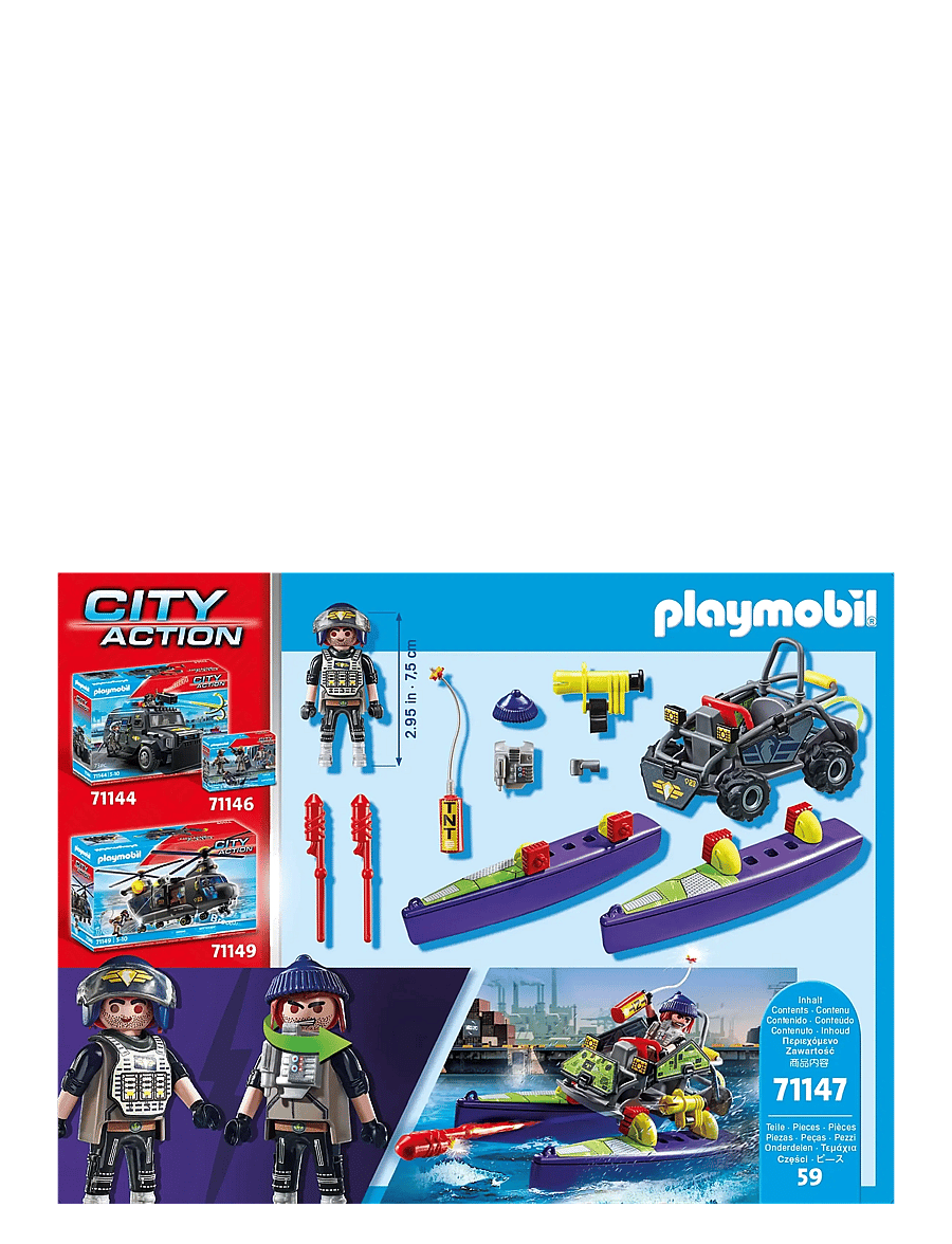 PLAYMOBIL - Tactical Unit Multi-Terrain Quad - playmobil city action - multicolored - 1